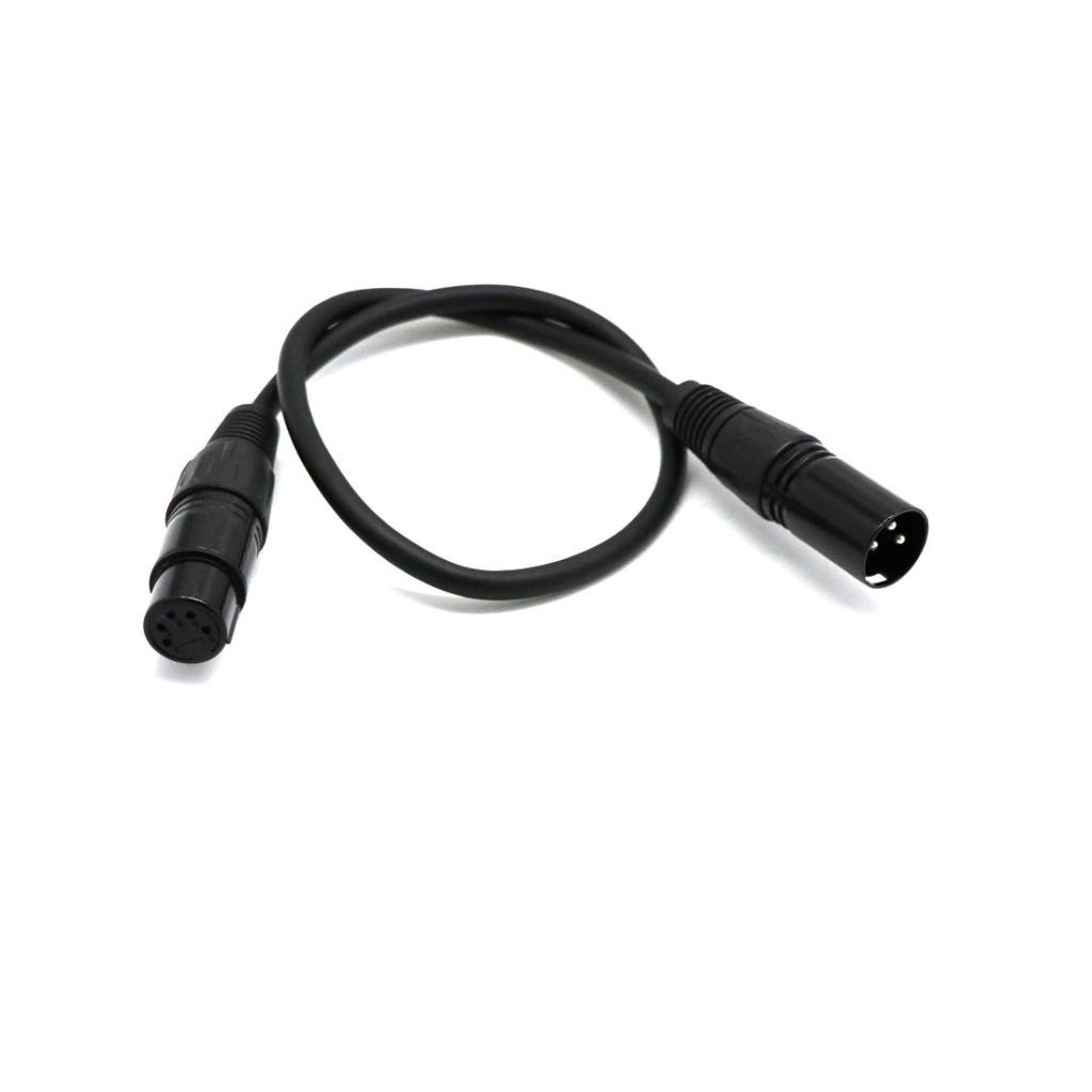 Buy XLR 5 Pin Female To 3 Pin Male Turnaround DMX Adapter Network ...