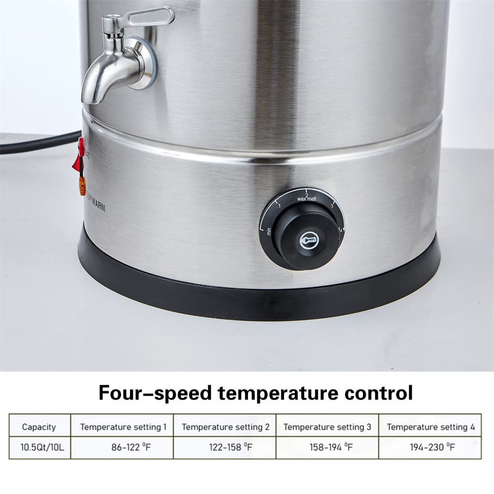 WEIWAN 10L Fondeur de cire pour fabricatioougies, Professionnelle WEIWAN 10L Fondeur de cire pour fabricatioougies, Professionnelle