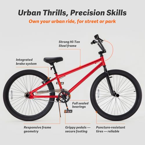 RoyalBaby Kids BMX Bike 20 24 Inch, Professional Aluminum