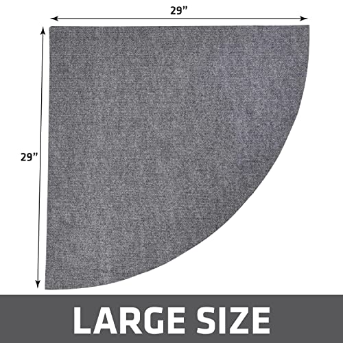 Drymate Corner Cat Litter Trapping Mat (Ridged Design), Traps Mess from Box, Protects Floors, Urine-Proof, Machine Washable, Soft on Kitty Paws, Absorbent, Waterproof (USA Made, Recycled Content) - Thumbnail 5