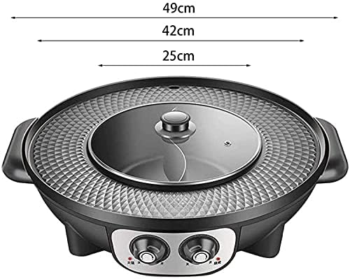 Olla Eléctrica BBQ Coreana con Parrilla Sin Humo y Control Dual de Temperatura miniatura 3