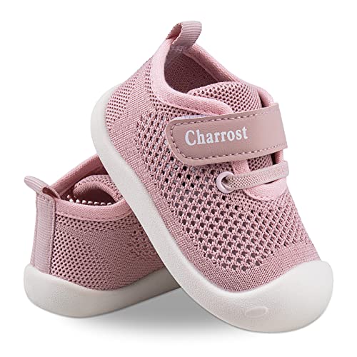 Charrost Toddler Baby Girl Boy First Walking Shoes Checkered Sneakers Sizes 3/4/5/6/7/8T. Soft, Cute,Flexible for First Walkers. Non-Slip, Slip On, Wide Toe Box Indoors Outdoors