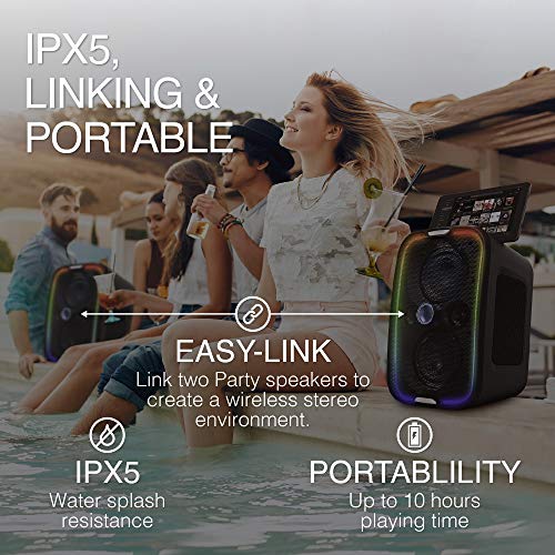 Brookstone Bluetooth Speakers, IPX5 Waterproof Outdoor Portable Speaker