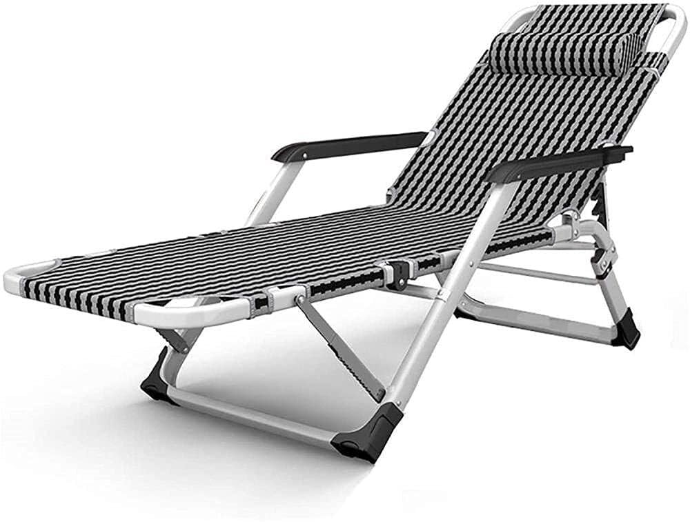 Chaise longue jardin pliable inclinable et lit de balcon portable