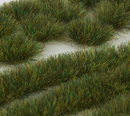 WWS Autumn 6mm Self-adhesive Static Grass Tufts and Strips Set 
