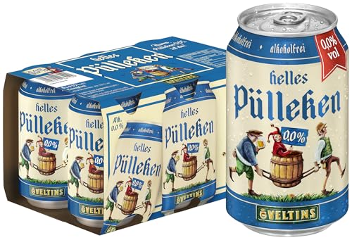 VELTINS Helles Pülleken 0 0% Alkoholfrei EINWEG (6 x 0.33 l Dose) Helles 0 0% Alkohol
