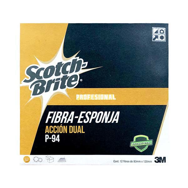Catálogo de Esponja verde Top 10. 40 Fibra verde con esponja P94 Scotch Brite caja de 12 pzs