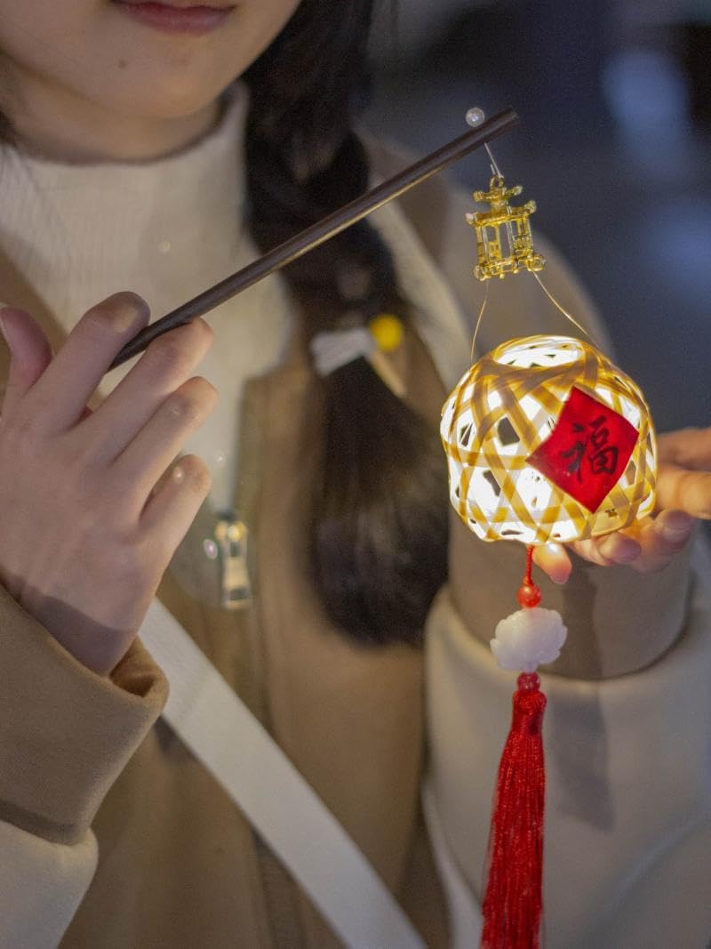 端午节潮汕手提笼包竹编材料礼物小灯笼编制发光竹笼文创礼 Home Decorations, Feng Shui Decorations Bring Good Luck, Fortune ，hangingornament