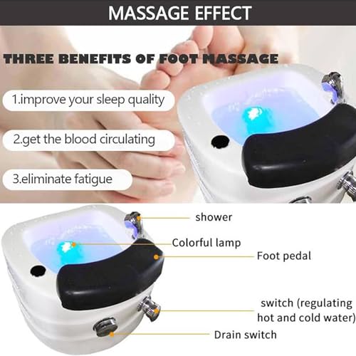 Spa portátil de pies para pedicura y masaje miniatura 2