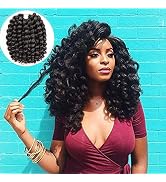 10 Inch Jamaican Bounce Crochet Hair 22 Strands 4 Packs Wand Curl Crochet Hair Curly Crochet Brai...