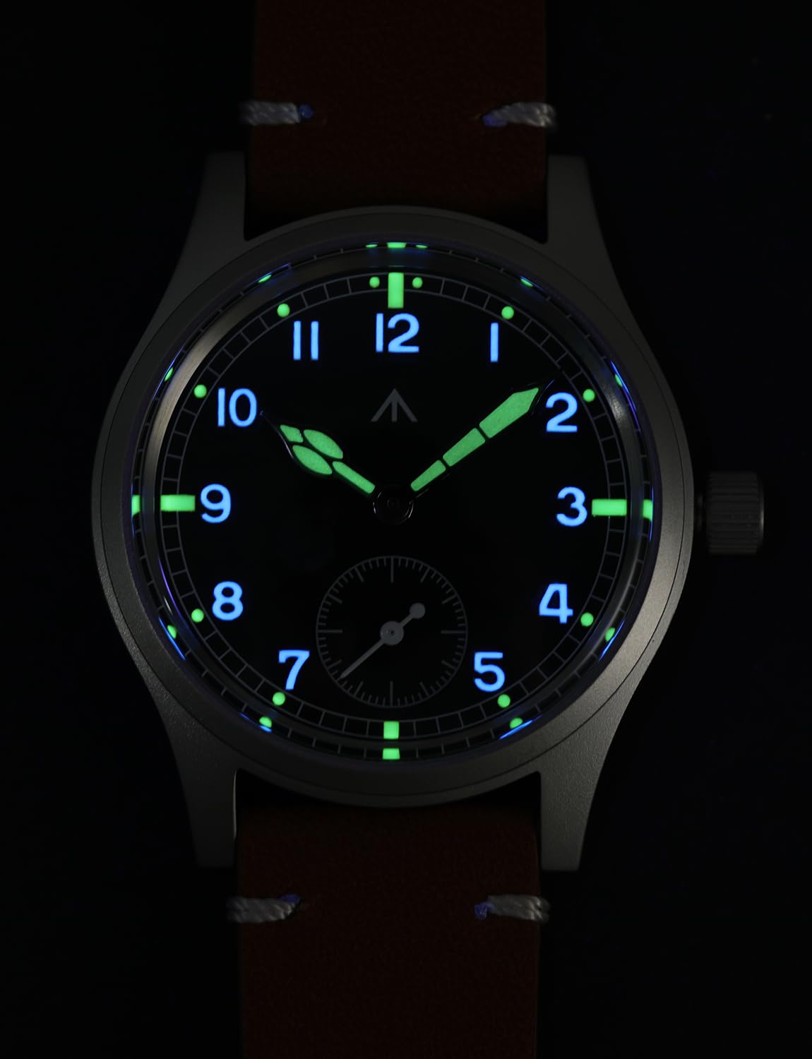 Tactical Frog Militado D12 VD78 Herren-Militäruhr, Saphirglas, Quarz, super Leuchtend, 36 mm Zifferblatt, Militär-Stil, wasserdicht bis 100 Meter