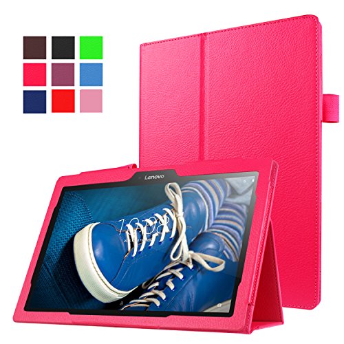 Funluna Lenovo Tab 2 10 / Tab 3 10 Funda de Piel Ultra Delgada con función de Despertador y sueño para Lenovo Tab 2 A10-30/A10-70/Tab3 10 Plus/Tab3 10 Business 10' Tablet