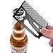 QSHAVE Multifunctional Utility Credit Card Size Comb Fits in Your Wallet (Comb, Bottle Opener, Wrench, Screw Driver, Knife Blade breakaway)