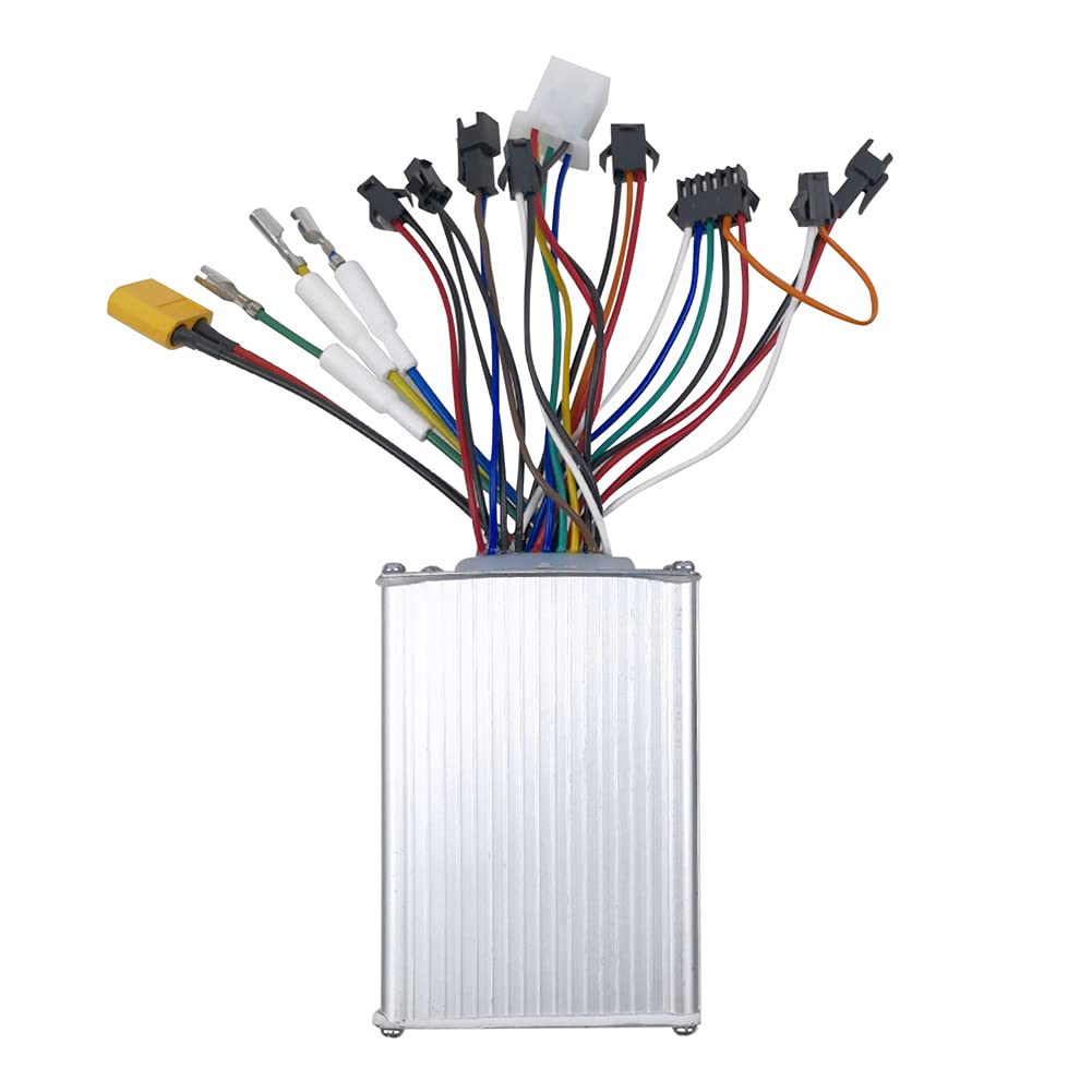 Regulador Patinete Electrico Motor de aleación de Aluminio de Scooter eléctrico Controlador sin escobillas con Panel de Control de Pantalla Impermeable 48V 20A Controlador del Motor