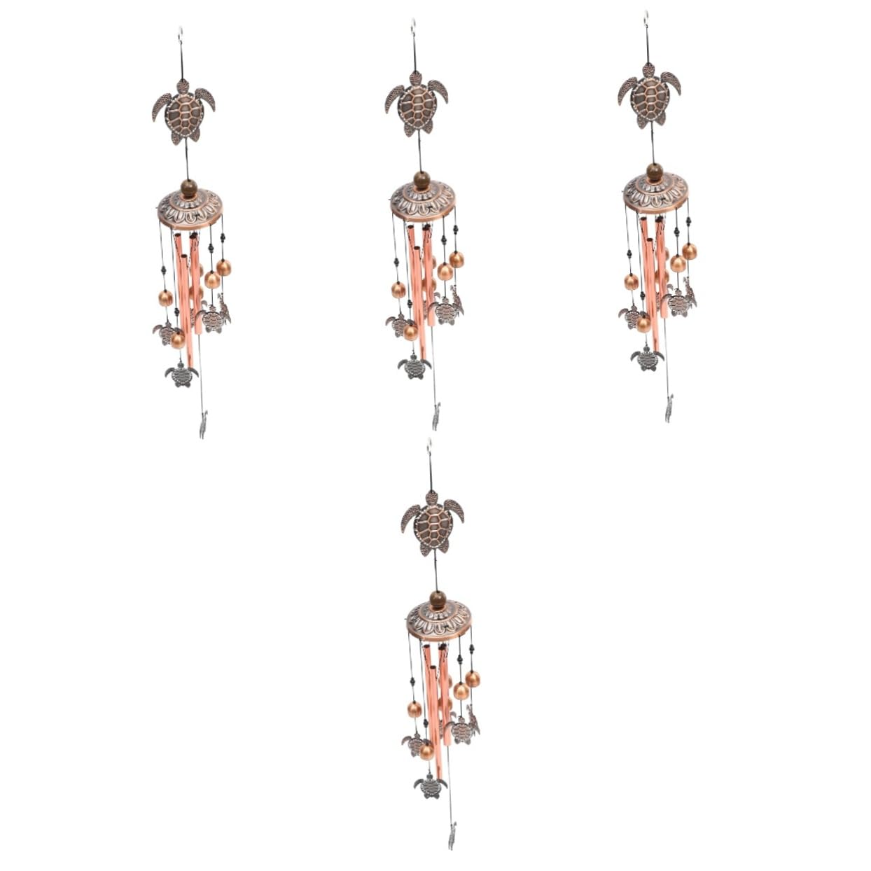 Carillon éolien tortue en métal UPKOCH, décoration suspendue extérieure et ornement de jardin
