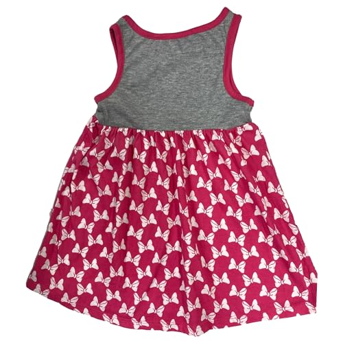 Minnie Mouse Dress Bows All Over Outfit Toddler Girls (4T) Grey2