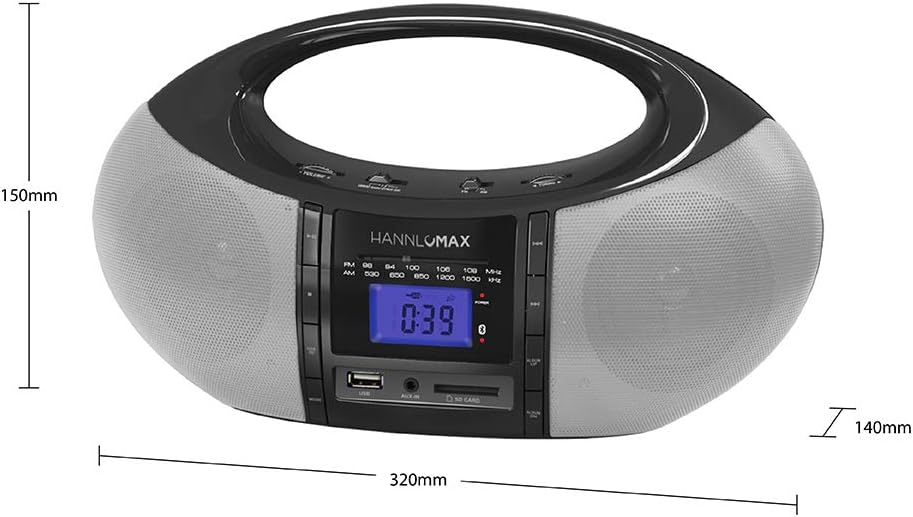 Black Friday 🔥 HANNLOMAX HX-506R Portable AM/FM Radio, Bluetooth, USB/SD Slot for MP3 Playback, Aux-in, AC/DC Dual Power Source (Black) Promo 40% OFF HANNLOMAX HX-506R Portable AM/FM Radio, Bluetooth, USB/SD Slot for MP3 Playback, Aux-in, AC/DC Dual Power Source (Black)