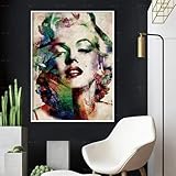 HERW Leinwandbild Moderne Leinwand Drucken Plakate Drucke Figur Malerei Wohnkultur Wandkunst Bilder Für Wohnzimmerhome Decoration 20X28 Zoll