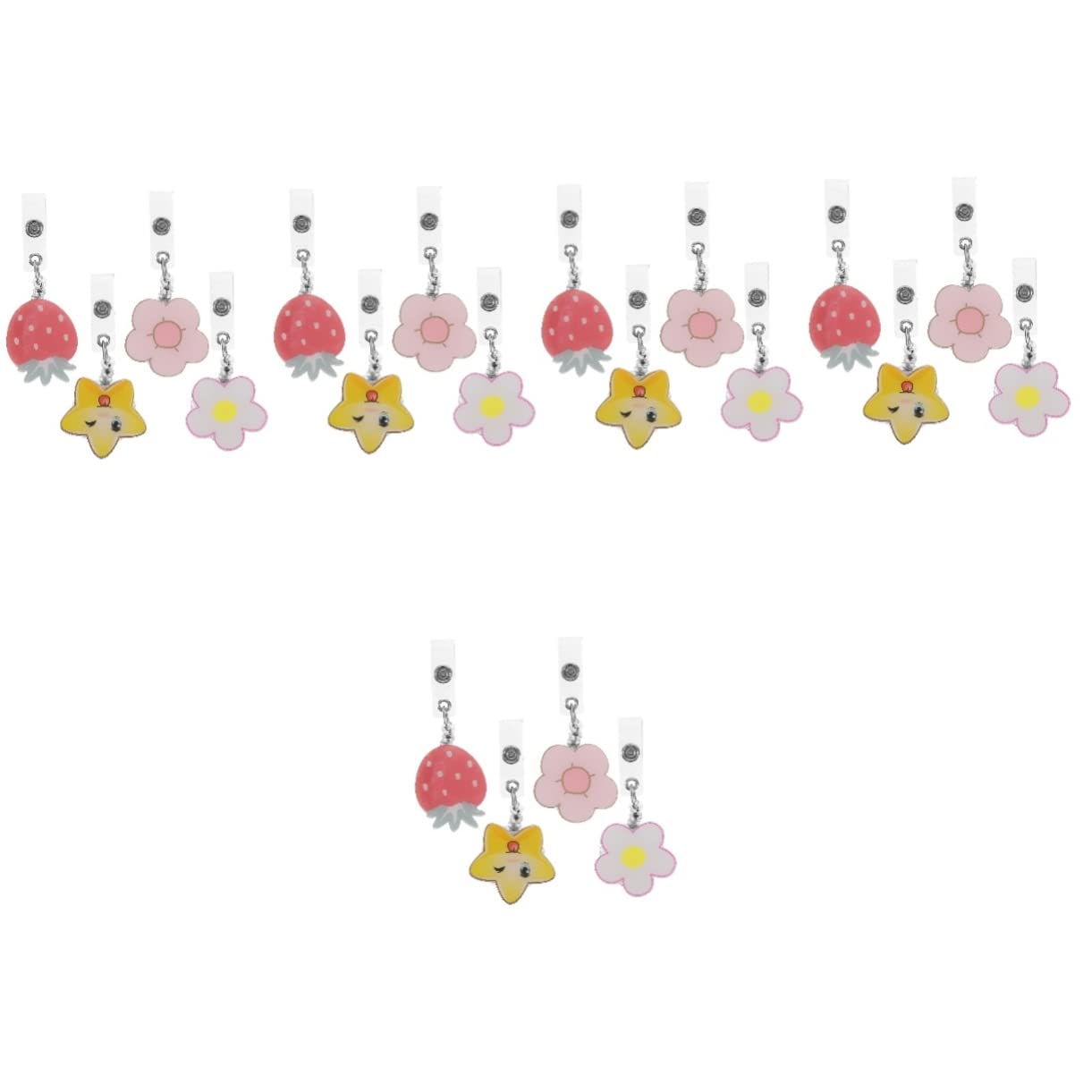 Tofficu 20pièces Porte-badges Rétractables Avec Clip De Ceinture Pour Cartes Identité Et Badges Professionnels Pratique Pour Travailleurs Industrie Hôpitaux Écoles Et Bureaux