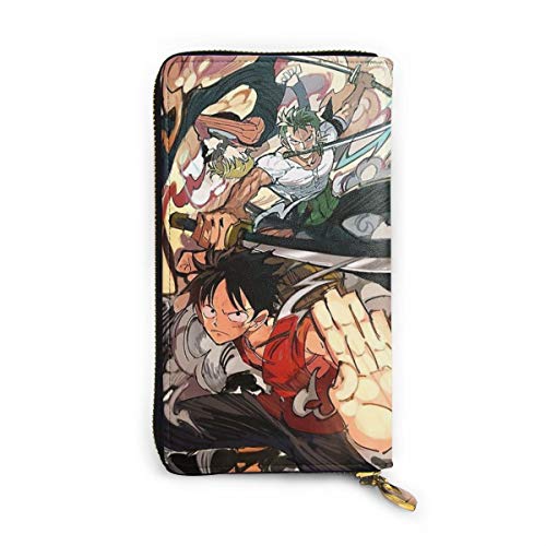 Preisvergleich Produktbild Einteilige Geldbörse aus echtem Leder mit Reißverschluss, lange Clutch, Münzfach, Kartenpaket für Damen und Herren