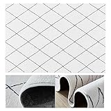 Photo Gallery seso uk-car tappeto bianco morbido, tappeto moderno antiscivolo, tappetino da pavimento della camera da letto della villa con motivi geometrici(size:140x200cm,color:c) Photo Gallery seso uk-car tappeto bianco morbido, tappeto moderno antiscivolo, tappetino da pavimento della camera da letto della villa con motivi geometrici(size:140x200cm,color:c)