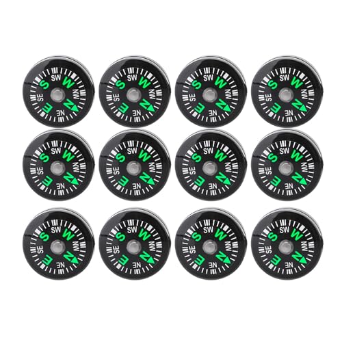 Brújula de bolsillo mini 20 mm, set de 12 piezas miniatura 6