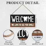 Dental Office Welcome Sign Decor, We Love to See You Smile Wooden Sign, Dentist Welcome Sign Decor, Dentist Gifts for Women Men, Dental Hygienist Gifts