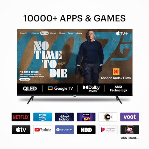 Image of Kodak 139 Cm (55 Inches) Matrix Series 4K Ultra Hd Smart QLED Google Tv 55Mt5022, Black