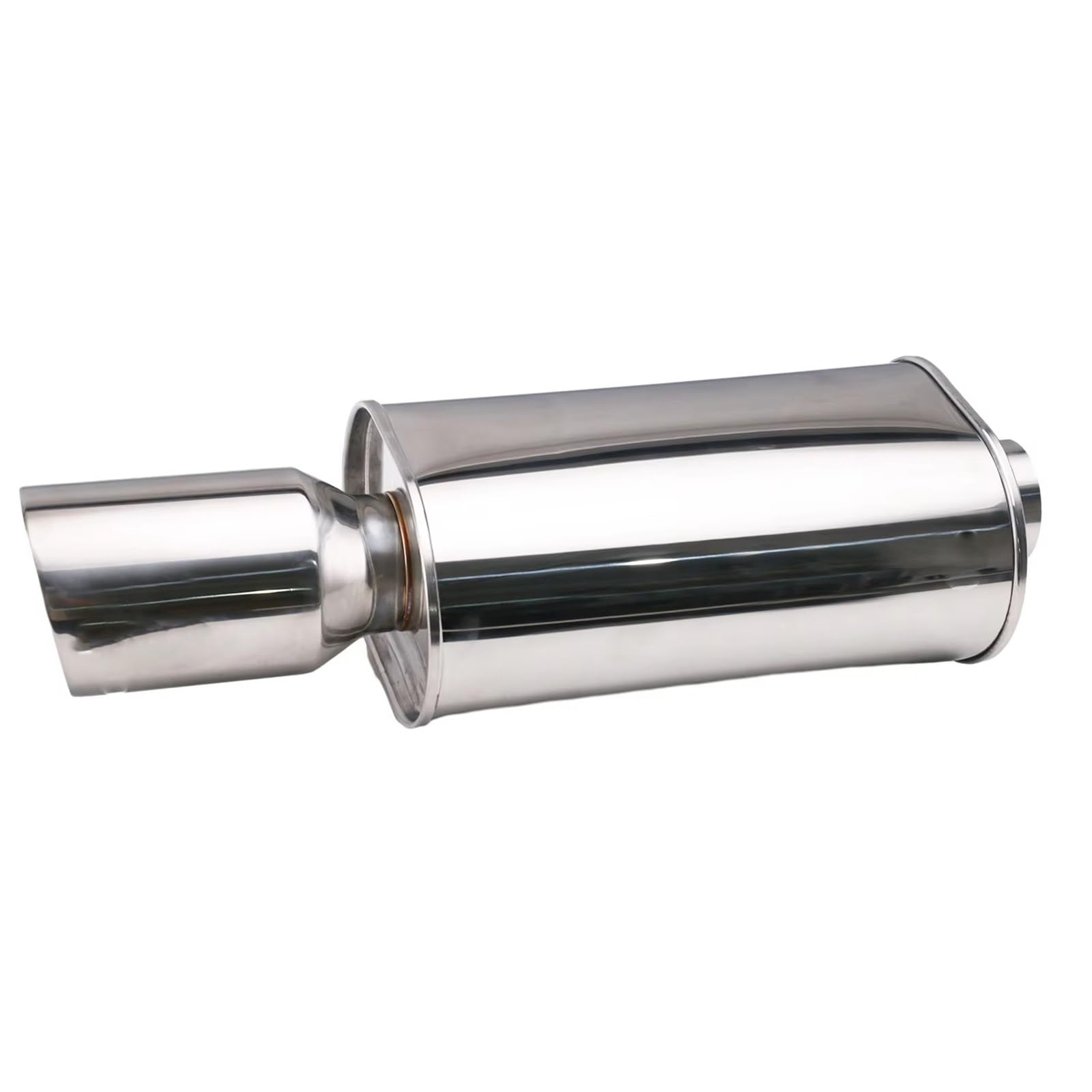 Auspuffrohre für Autos, Auspuffschalldämpfer, Rennsport-Auspuffanlage mit Turbo-Sound, 76 mm Edelstahl