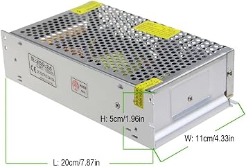 ALITOVE DC 24V 10A 240W Power Supply Adapter Transformer Switch AC 110V / 220V to DC 24V 10amp Universal Regulated Switching Converter for LED Strip Light CCTV Camera Security System