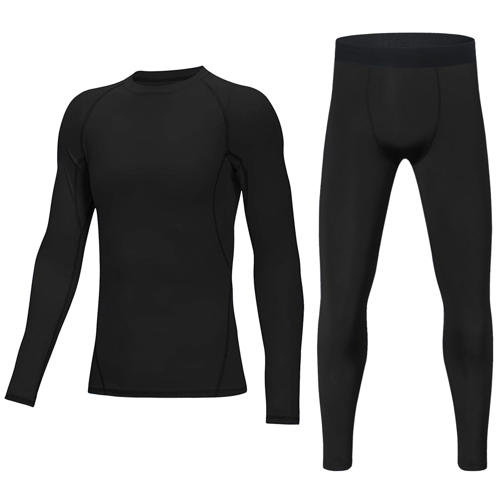 Youth Boys Compression Leggings Athletic Shirt Tights Top Base Layer Set Sports Youth for Kids