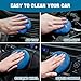 vioview 4 Pack Car Cleaning Gel, Blue Car Cleaning Putty, Universal Auto Detailing Tools Car Slime Dust Cleaning Gel for Car Interior, Air Vent, Dashboard, Keyboard 28 OZ (Blue)