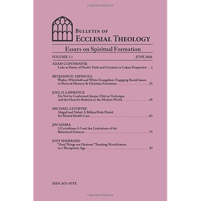 Bulletin of Ecclesial Theology, Vol 7.1