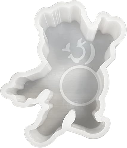Miniatura 7 de Bear Care Teddy - Molde de de silicona para niños de los años 90 35 x 35 x 1 pulgada para perlas de aroma perfumadas suministros de resina vela de