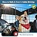 FEED GARDEN Dog Car Barrier for SUVs, Adjustable Universal-Fit Heavy-Duty Wire Mesh Pet Divider for Vehicles, Trucks, Vans, Car Accessories Safety Travel, Triple Folding (36.6