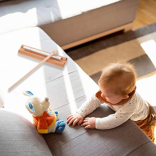 Energy Klangstab,Perkussions Windspiel,Chime Klangstab Holz,Chime Gong Glockenspiel,Perkussion Trio Schlagstab,Meditation Instrumente Mit Einzeln Ton,Für Gebet,Yoga,Heilung,Klassenzimmer,Kiuiom