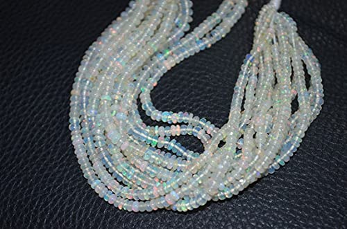 Opale éthiopienne naturelle en rondelles lisses pour haute joaillerie