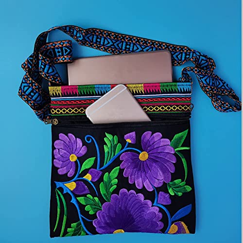 Hobo Crossbody Bag for women, Vintage Ethnic Tribal Embroidered Boho Hippie Tote Handbags Shoulder Purse3