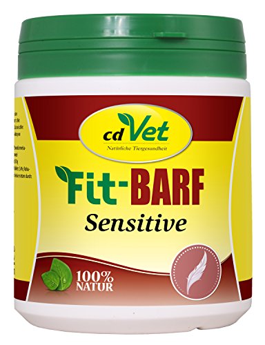cdVet Naturprodukte Fit-Barf Sensitive 350 g - Getreidefrei für Hunde & Katzen - Unterstützung ernährungsbedingter Bedürfnisse bei Rohfütterung - Ideal für Diätpläne
