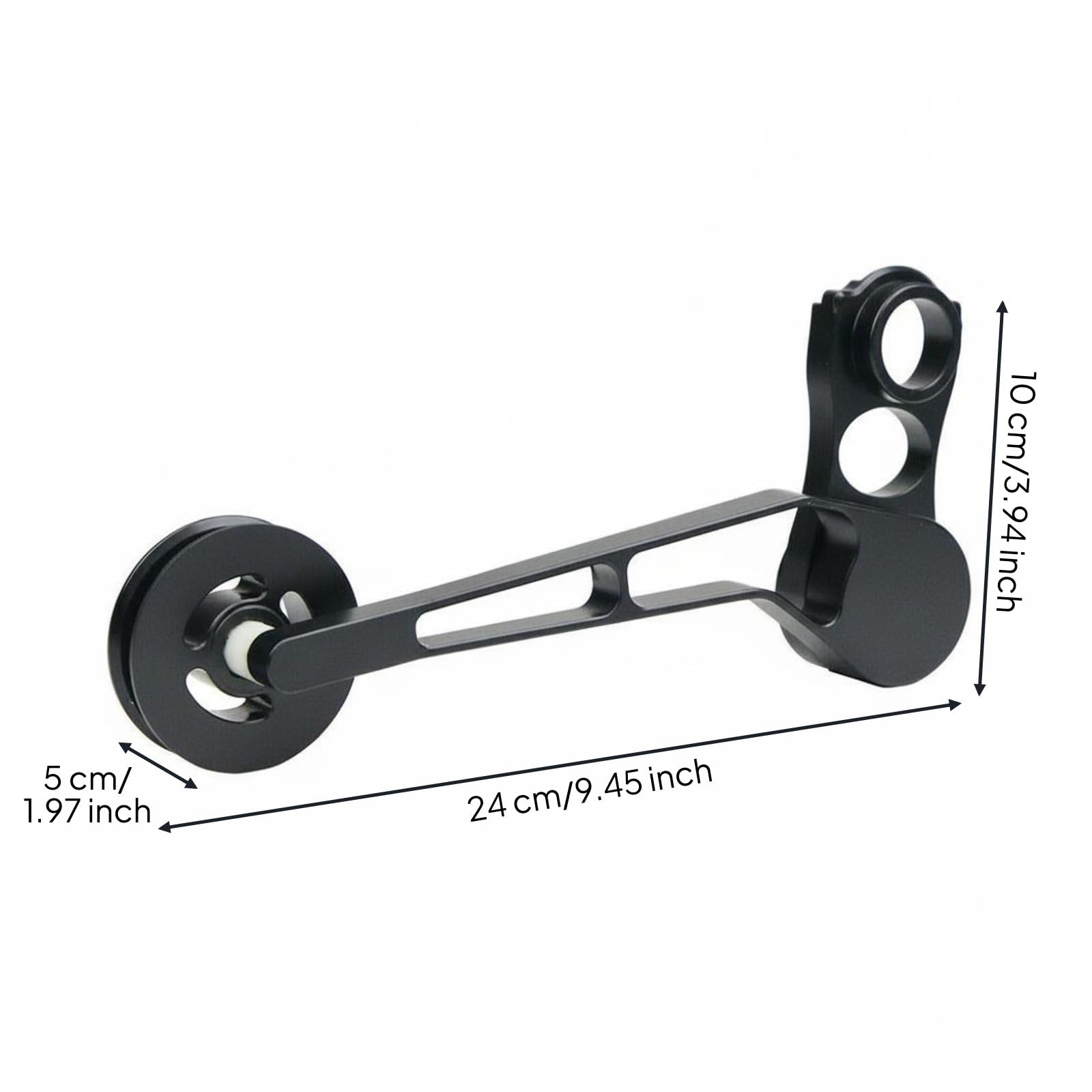 Desviador Trasero para Bicicleta Plegable Cambio Tensor Estabilizador Aleación de Aluminio Ligera con Rueda Guía de Nylon 12T Compatible con 5 6 7