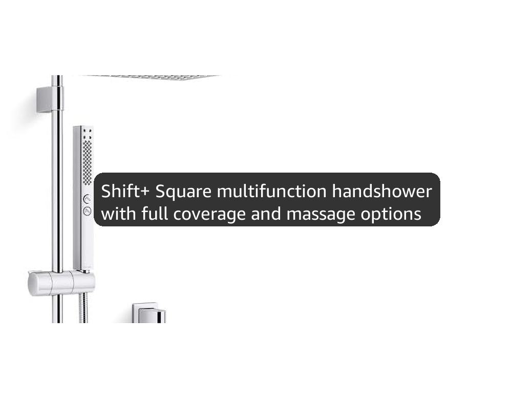 Kohler K-26273-Y-CP Honesty Shower Kit with Showerhead, Handshower