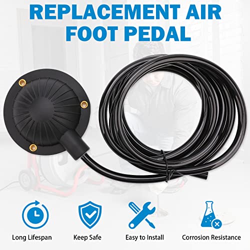 Air Foot Pedal, Feiton Air Foot Pedal Switch For Air- Activated Drain Cleaning Machines, With 8' Long Hose For Ridgid K-400, K-380, K-3800, K750, K-7500, General, Spartan, Electric Eel, Trojan #TOP7