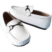 Kids Slip On Boys Dress Shoes PU Leather Loafers for Toddler Boys Girls