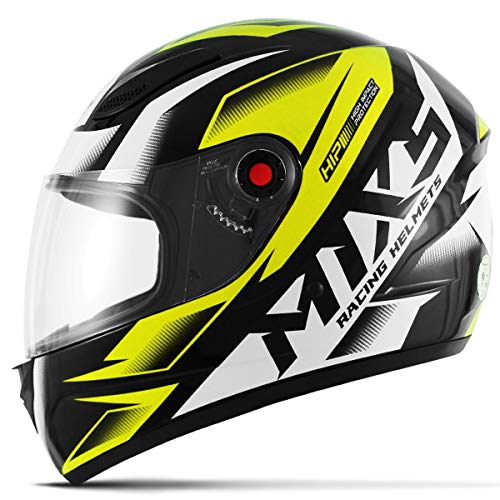 Capacete Moto Fechado Mixs Fokker Storm 56 Amarelo