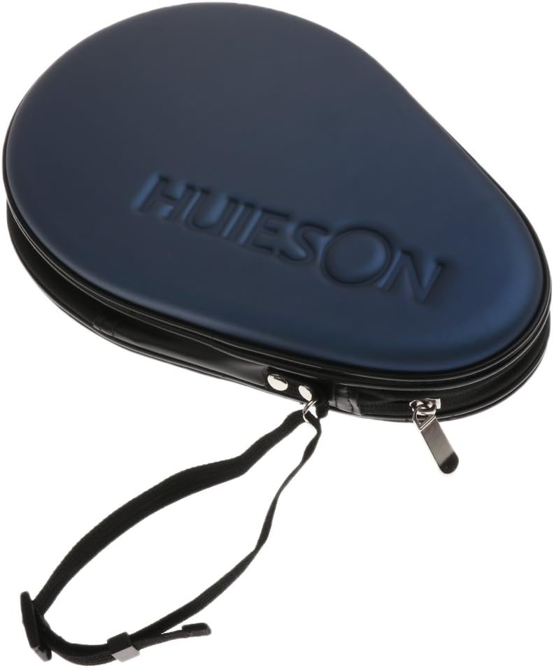 MonkeyJack Waterproof Material Table Tennis Racket Hard Case Ping Pong Bat Bag Cover Hold 2 Paddles Silver Dark Blue - Dark Blue : Sports & Outdoors