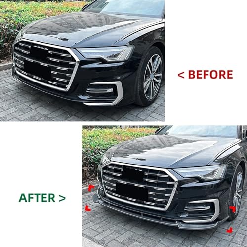 Aileron pare-chocs avant Audi A6 C8 Sline évitez les rayures de bas de caisse - 4
