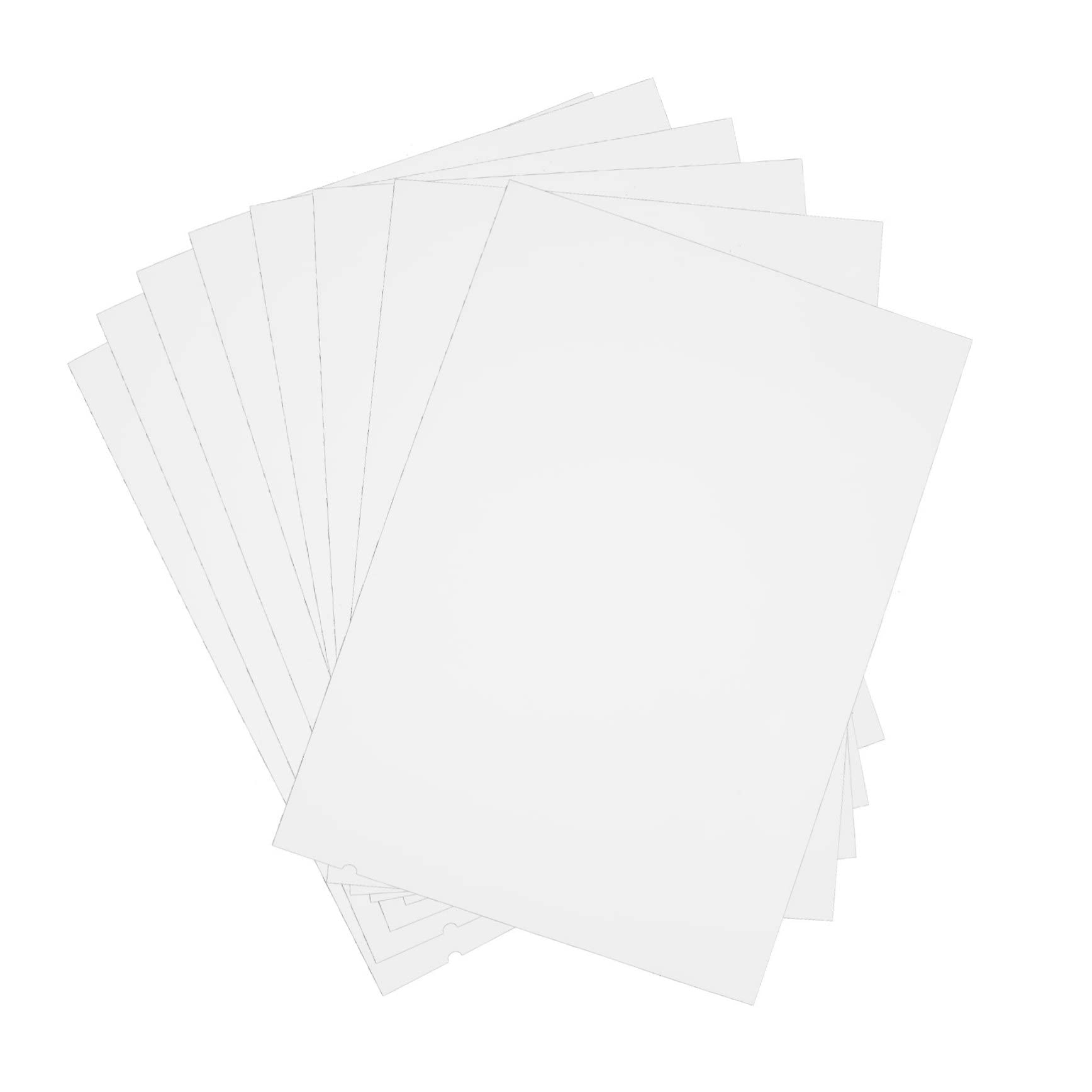 HOMSFOU 5 Set Carta Fotografica Lucida Doppia Faccia Per Stampanti Inkjet Resistente Graffi E Per Foto Pubblicità E Progetti Scolastici 10 Fogli*5