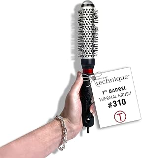Cricket Technique Thermal Hair Brush #310 1” for Curling, and Styling – Heat-Retaining Barrel with Anti-Static Tourmaline Bristles, Round Thermal Brush, Ideal for All Hair Types
