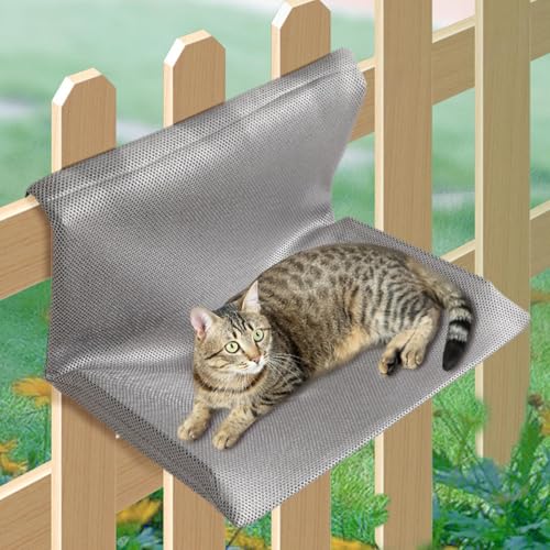 Hamac à ventouse pliable pour chat avec couverture amovible lavable - 4