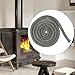 Fiberglass Rope Seal For Stove Doors, Wood Burning Furnaces, Boilers And Industrial Ovens, And Elastic Material To Maintain Full Burn Efficiency(10mm*4m)